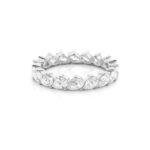 Scalloped Pear-Shaped Diamond Full Eternity Ring